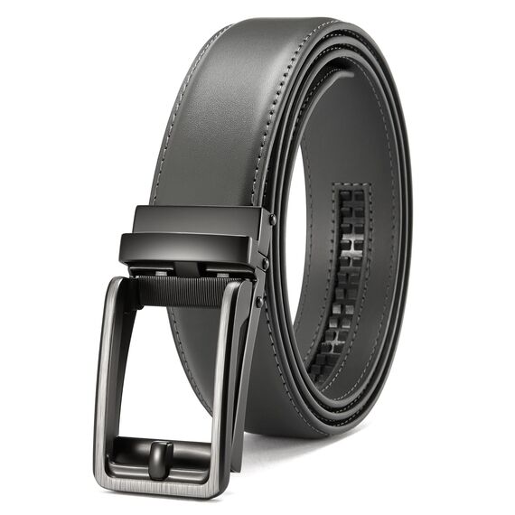 CHAOREN Ledergürtel Herren – Automatik Gürtel Herren ohne Löcher für Anzug und Freizeit (Breit 35mm)