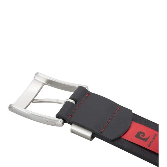 Pierre Cardin Leder-Gürtel Herren 40 mm breit, Gürtel Herren Vollledergürtel schwarz/braun, Größe/Size:Bundweite 115 cm Gesamtlänge 130 cm W 45.3 XXL, Farbe/Color:braun