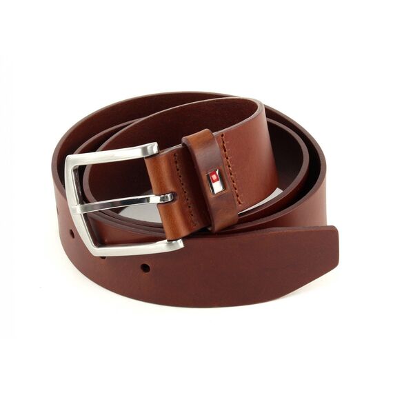 Tommy Hilfiger Herrengürtel NEW DENTON Belt Braun AM0AM01001-902 Ledergürtel Jeansgürtel Leder Gürtel Jeans 110 cm