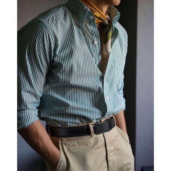 BOSTANTEN Gürtel Herren, Ledergürtel für Herren mit Ratsche Automatikschließe Business Anzug Gürtel Breit 35mm,Größe Angepasst