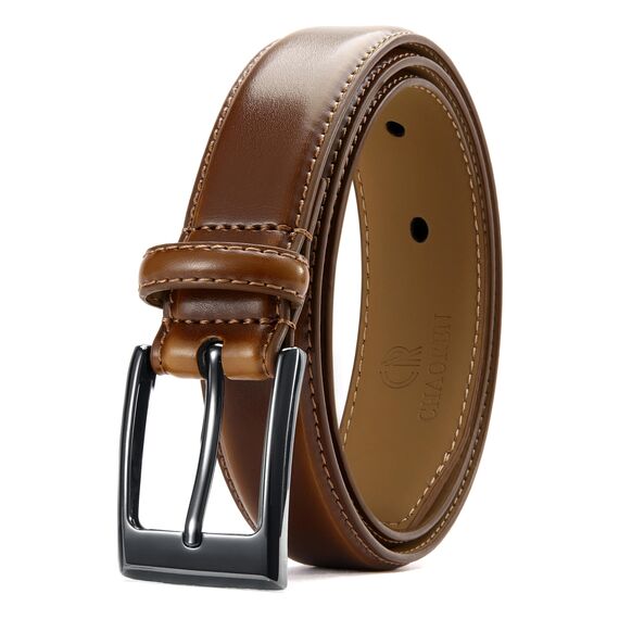 CHAOREN 3cm Ledergürtel Herren, Gürtel Herren Leder für Business und Formelle Anlässe, Anzuggürtel Perfekter zu Männer Businessschuhe