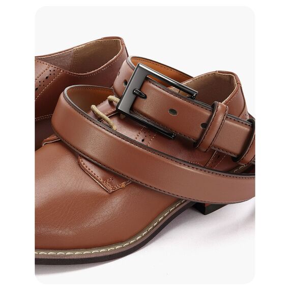 CHAOREN 3cm Ledergürtel Herren, Gürtel Herren Leder für Business und Formelle Anlässe, Anzuggürtel Perfekter zu Männer Businessschuhe