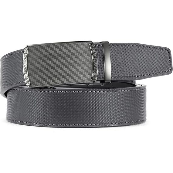 CHAOREN Gürtel Herren, Automatik Ledergürtel Herren Ratsche für Business Anzug, 35mm Gürtel ohne Löcher, Größe Angepasst