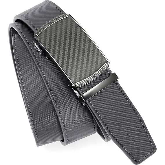 CHAOREN Gürtel Herren, Automatik Ledergürtel Herren Ratsche für Business Anzug, 35mm Gürtel ohne Löcher, Größe Angepasst