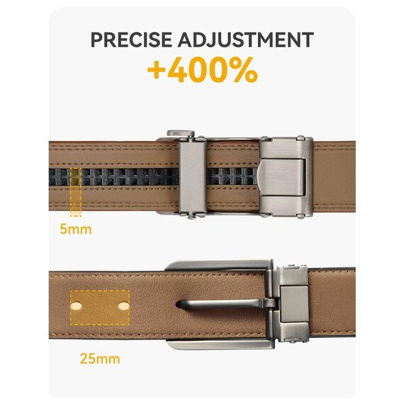 CHAOREN Gürtel Herren - Automatik Ledergürtel ohne Löcher