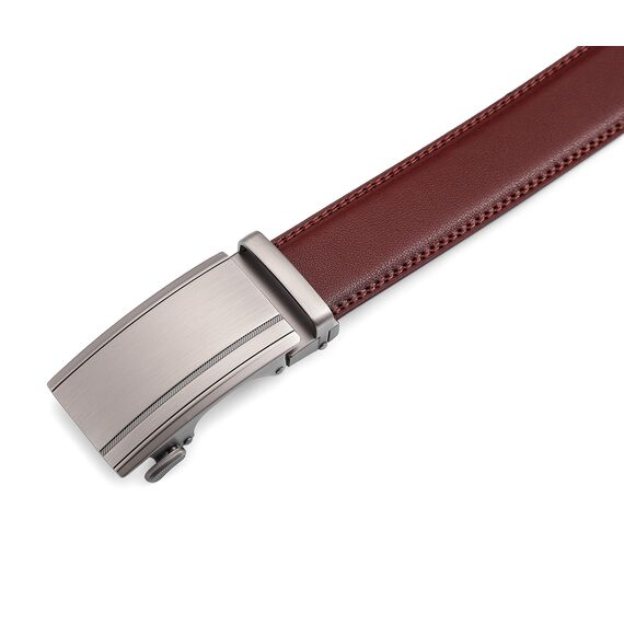 guvoosm Gürtel Herren,Leder Automatik Gürtel Für Herren Business Anzug -3,5cm Breite-800-110-Brown 6033