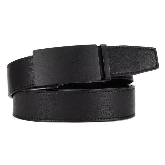 CHAOREN Automatik Gürtel Herren, Buckley Ledergürtel Ratsche Automatikschließe für Herren Business Anzug, 35mm Breit Gürtel Ohne Löcher