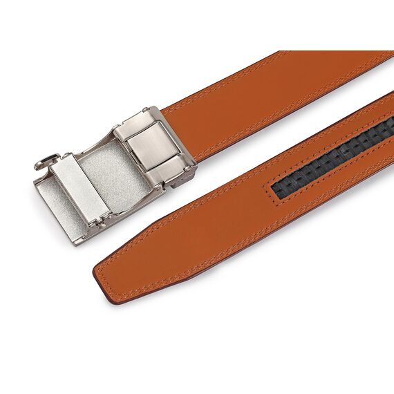 guvoosm Gürtel Herren,Leder Automatik Gürtel Für Herren Business Anzug -3,5cm Breite-400-110-Black 251