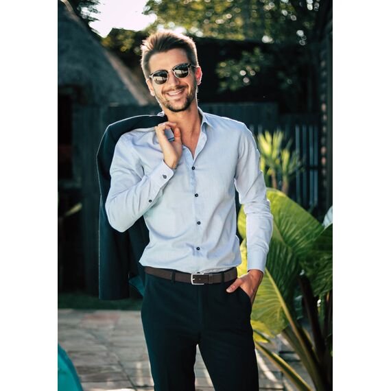 FOMAX Herren Ledergürtel aus Echtleder, Gürtel MADE IN GERMANY Handgemacht, Leder Vollledergürtel für Männer Jeans Anzug Business Elegant Casual, 38mm Breit Länge kürzbar, Dunkelbraun