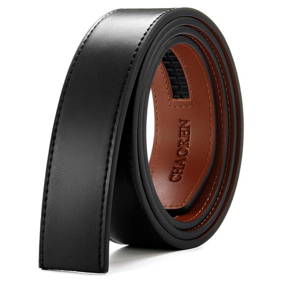 CHAOREN Herren Gürtel Ohne Schnalle, Automatik Gürtel für Männer Ledergürtel 35mm
