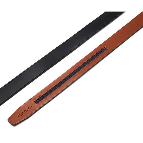 CHAOREN Herren Gürtel Ohne Schnalle, Automatik Gürtel für Männer Ledergürtel 35mm