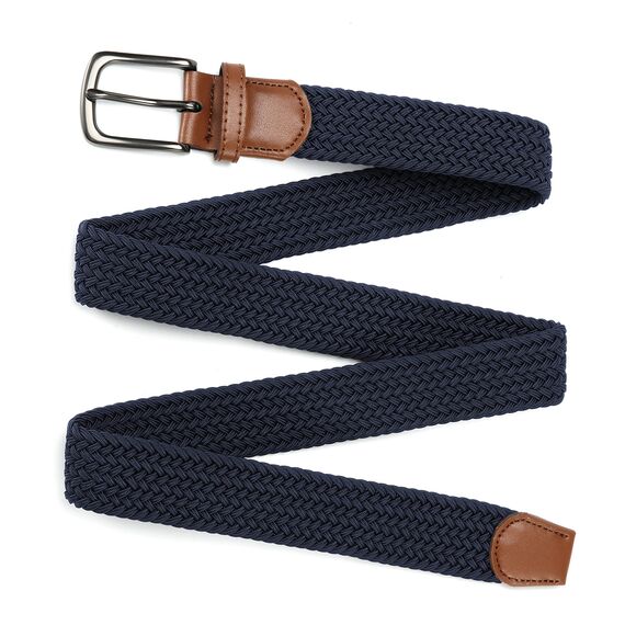 CHAOREN Elastischer Gürtel Herren, Stretch Gürtel Stoff ohne Löcher 35mm, Flechtgürtel für Golfhosen Lässige Shorts Jeans