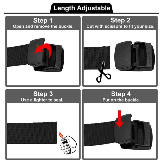 TENINE 2 Stück Taktischer Gürtel, Unisex Gürtel für Damen & Herren 3.8cm Breite Nylon Canvas Stoffgürtel Militär Web Arbeitsgürtel Verstellbarer 135cm mit Schnellverschluss YKK Schnalle