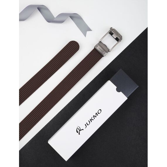 JUKMO Ratsche Gürtel Herren, Nylon Web Automatik Taktischer Arbeit Gürtel (Kaffee, Für Taille 106cm-135cm (Länge 150cm))