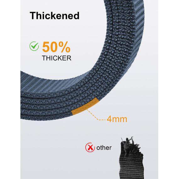 JUKMO Ratsche Gürtel Herren, Nylon Web Automatik Taktischer Arbeit Gürtel(Blau, Für Taille 60cm-105cm (Länge 120cm))