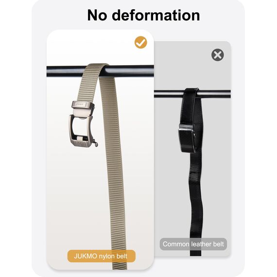 JUKMO Ratsche Gürtel Herren, Nylon Web Automatik Taktischer Arbeit Gürtel (Khaki, Für Taille 106cm-135cm (Länge 150cm))