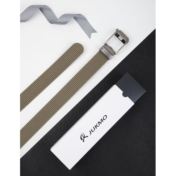 JUKMO Ratsche Gürtel Herren, Nylon Web Automatik Taktischer Arbeit Gürtel (Khaki, Für Taille 106cm-135cm (Länge 150cm))