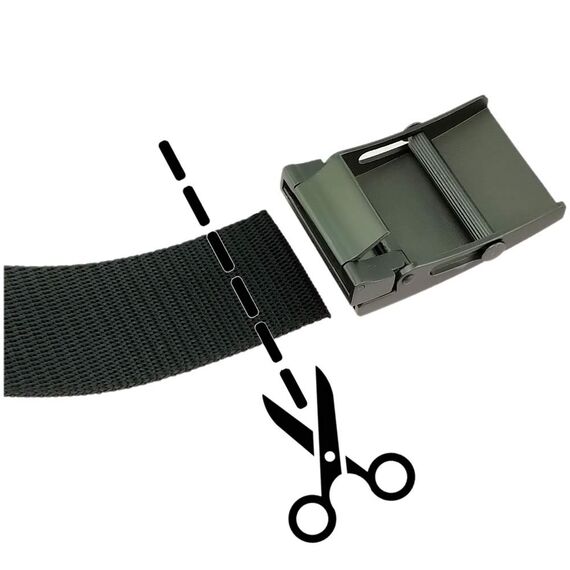 GravurManufakturBerlin Hosengürtel Feuerwehr Gott zur Ehr Dem Nächsten zur Wehr - 4 cm breit dunkelblau - Einheitslänge - kürzbar