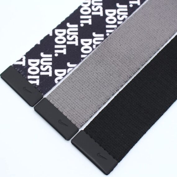 Nike 3er Pack Web Belt Herrengürtel (3er Pack), Schwarz/Weiß/Grau., Einheitsgröße