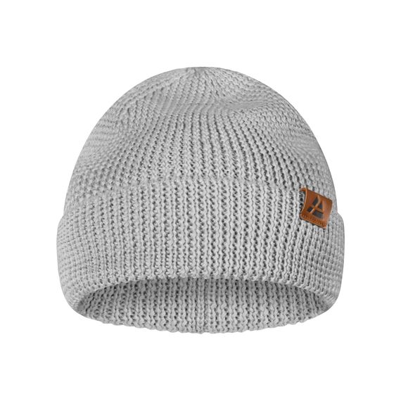 DANISH ENDURANCE Merino Mütze, Klassische Wollmütze, Warme Wintermütze, Thermo Beanie, Unisex, für Damen & Herren, Hellgrau, One Size