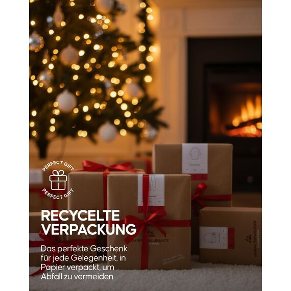 DANISH ENDURANCE Merino Mütze, Klassische Wollmütze, Warme Wintermütze, Thermo Beanie, Unisex, für Damen & Herren, Rot, One Size