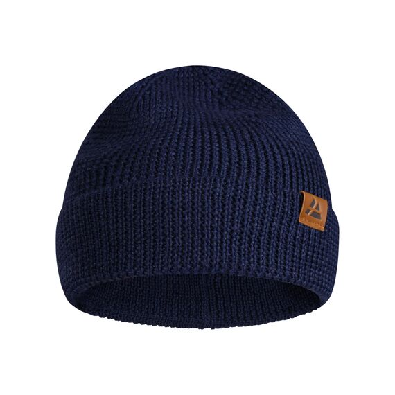 DANISH ENDURANCE Merino Mütze, Klassische Wollmütze, Warme Wintermütze, Thermo Beanie, Unisex, für Damen & Herren, Blau, One Size