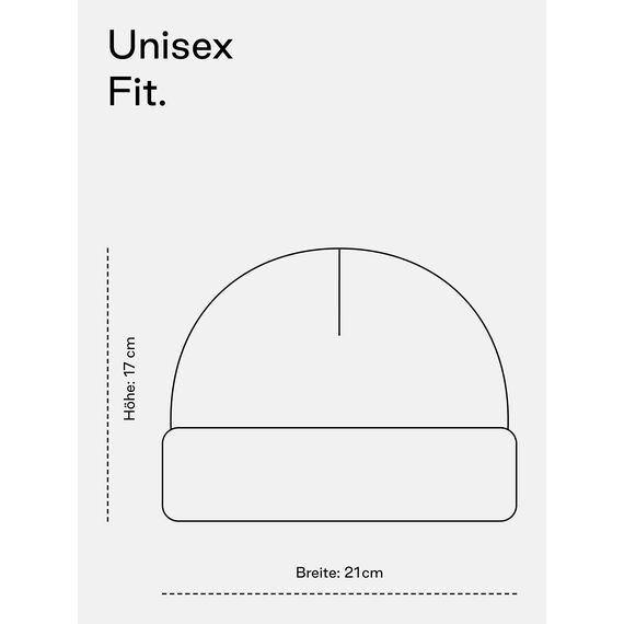 Enter the Complex® Fisherman Beanie, 100% Merino Wolle, Trawler Mütze, Fischermütze, Troyer, Ribbstrick, Damen und Herren, Schwarz