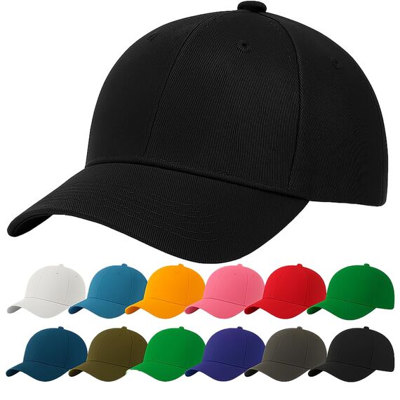 4sold Baseball Cap Baumwolle, Unisex Baseballkappe Herren Damen, Verstellbar Einheitsgröße, Sonnenmütze, Leicht & Atmungsaktiv, Sport Freizeit Outdoor