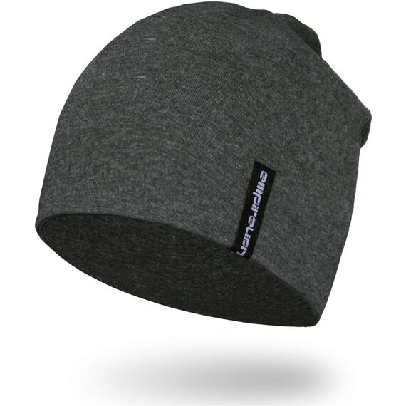EMPIRELION 9" Multifunktionale Leichte Running Beanie-Mützen Skull Cap Radsport-Kappen Helmfutter Helm Unterziehmütze Schlaf Kappen für Damen Herren (Dunkelgraues Melange)
