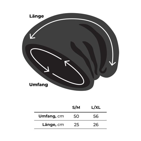 Enter the Complex® Leichte Beanie Mütze, Herren und Damen, Übergangsmütze, Sommer Beanie, Dünne Kopfbedeckung, Baumwolle (Jersey), L/XL, Schwarz