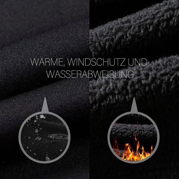 HAZENS Fahrradmütze Fahrradhelm Mütze Radmütze Unterziehmütze Herren/Damen Fahrradkappe Sportmütze Laufmütze Bike Warm Cap Winddichte Wintermütze Atmungsaktiv Helmmütze (Black)
