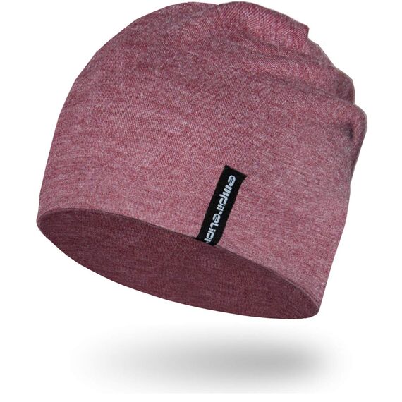 EMPIRELION 9" Multifunktionale Leichte Mütze Running Beanie-Mützen Skull Cap Radsport-Kappen Helmfutter Helm Unterziehmütze Schlaf Kappen für Damen Herren (Rubin Wein Melange)