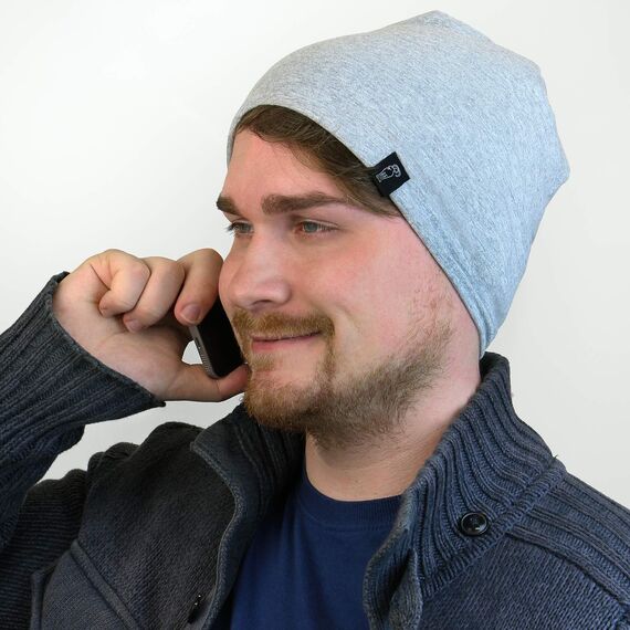 ALPIDEX Baumwollmütze Fleecegefüttert Wintermütze Warme Fleece Mütze Unisex Radfahren Laufmütze Winddicht Sportmütze Atmungsaktiv Running Fahrradmütze, Farbe:Mountain Grey