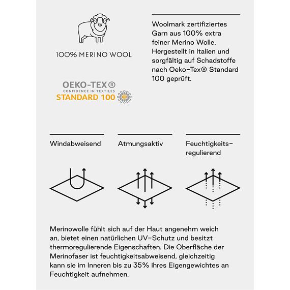 Enter the Complex® Fisherman Beanie, 100% Merino Wolle, Trawler Mütze, Fischermütze, Troyer, Ribbstrick, Damen und Herren, Schwarz