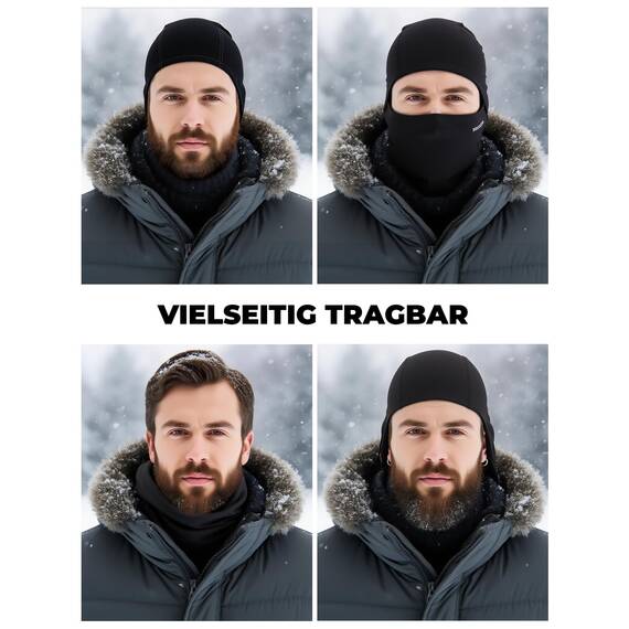 ROCKBROS Sturmhaube Balaclava Skimaske Winddicht Warm für Fahrrad Ski Motorrad Winter Unisex Einheitsgröße, Rosa