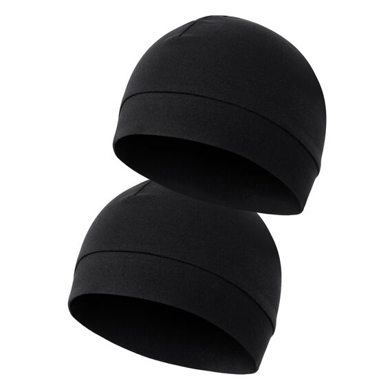 MELLIEX 2 Stück Fahrradmütze Unter Helm Baumwolle Laufmütze Multifunktionale Wintermütze Skull Cap Helmfutter für Herren Damen