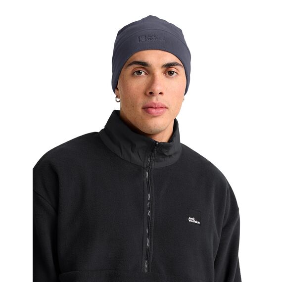 Jack Wolfskin Unisex Real Stuff Beanie-Mütze, Graphite, Einheitsgröße EU