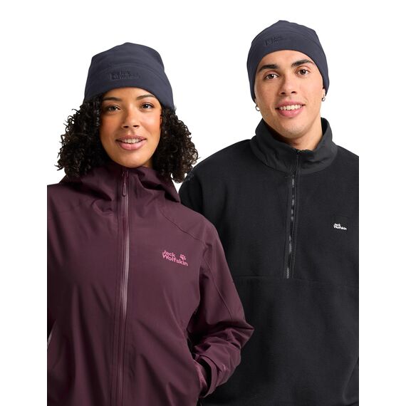 Jack Wolfskin Unisex Real Stuff Beanie-Mütze, Graphite, Einheitsgröße EU
