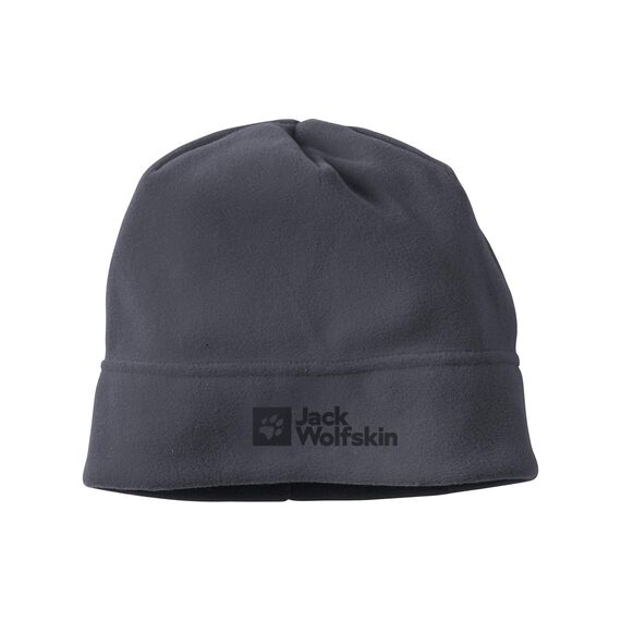 Jack Wolfskin Unisex Real Stuff Beanie-Mütze, Ebony, Einheitsgröße EU