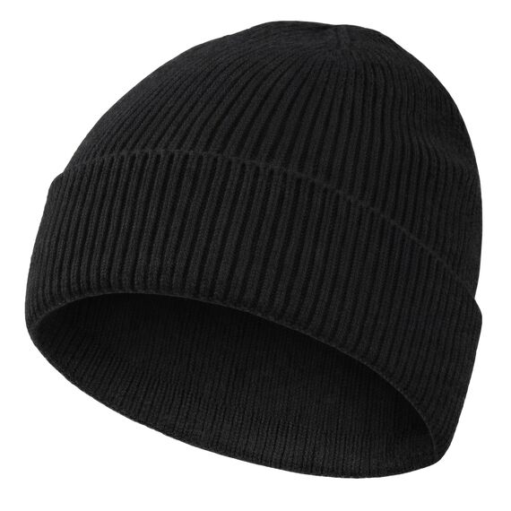 MOBIUSPHY Wintermütze Herren Damen Strickmütze Beanie Mütze Schwarz Wollmütze Winter Erwachsener klassisches Design Herrenmütze Modern Weich Elastisch Haube aus atmungsaktivem (Schwarz)