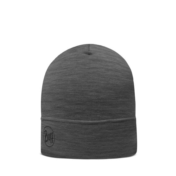 Buff®| Mütze Merino Lightweight Männlich Weiblich Erwachsene Multifunktionaler Schal aus 100% Merinowolle, Wandern, Outdoor, Nachhaltig, Leicht, Schlanke Passform, Einheitsgröße, Gris