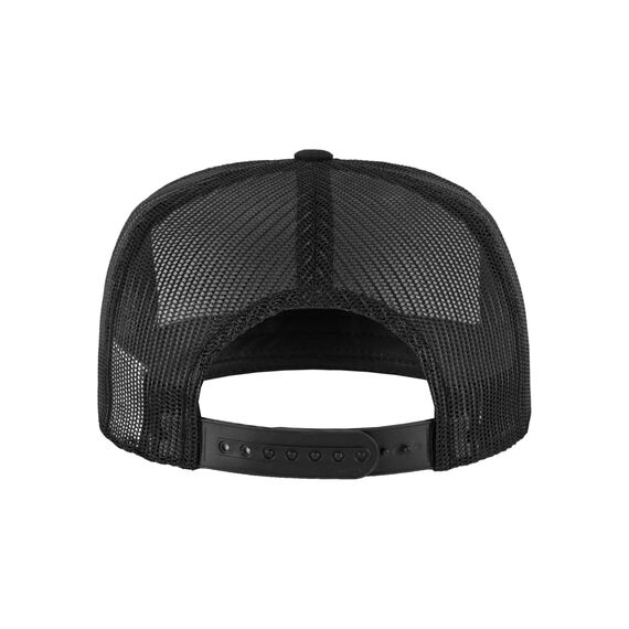 Flexfit Unisex Retro Trucker Cap, Klassische Trucker Cap mit Mesh-Rückseite, one Size, Black