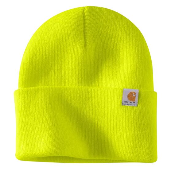 Carhartt Herren Strickmütze mit Bündchen 104597, Brite Lime, Einheitsgröße