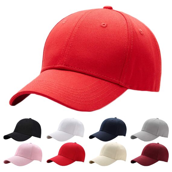 Interstellar Fire Baseballkappe für Herren und Damen, 100% Baumwolle, verstellbar, einfarbig, Unisex, Einheitsgröße, Sonnenmütze, scharlachrot, One size