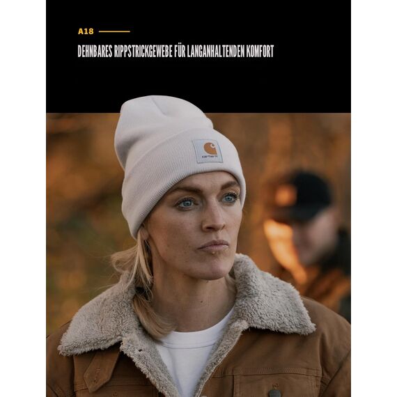 Carhartt Workwear Beanie Mütze Watch Hat, Arbeitsmütze, Hellgrau, mittel