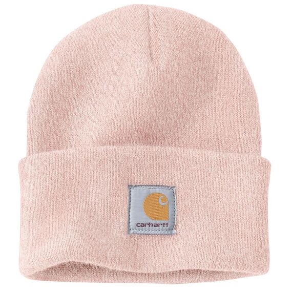 Carhartt Herren Knit Cuffed Beanie Beanie Hat, Ash Rose Marshmallow, Einheitsgröße