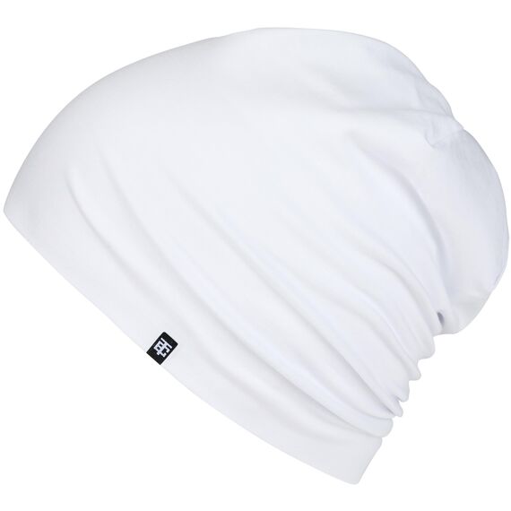 Enter the Complex® Leichte Beanie Mütze, Herren und Damen, Übergangsmütze, Sommer Beanie, Dünne Kopfbedeckung, Baumwolle (Jersey), S/M, Snow White