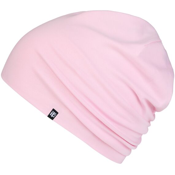 Enter the Complex® Leichte Beanie Mütze, Herren und Damen, Übergangsmütze, Sommer Beanie, Dünne Kopfbedeckung, Baumwolle (Jersey), L/XL, Strawberry Ice Cream Pink