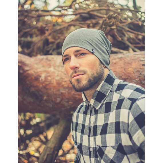 Enter the Complex® Leichte Beanie Mütze, Herren und Damen, Übergangsmütze, Sommer Beanie, Dünne Kopfbedeckung, Baumwolle (Jersey) S/M, Stone Blue