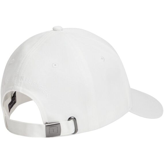 Tommy Hilfiger Herren Th Flag Cotton 6-Panel Cap Am0Am13008 Kappe, Weiß, Einheitsgröße